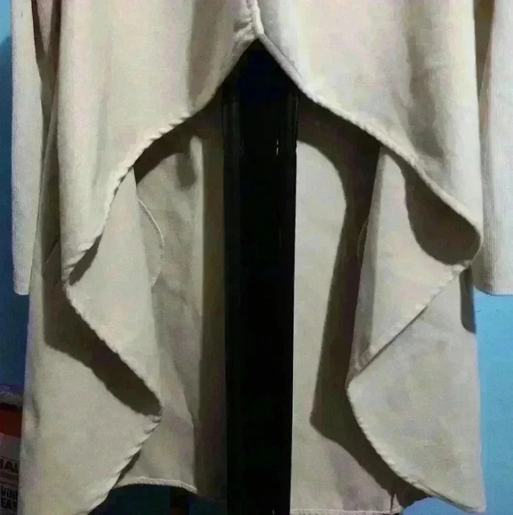 Womens open cape jacket size S cream color business office staple - Picture 4 of 12